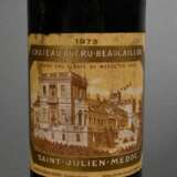 Flasche 1973 Chateau Ducru-Beaucaillou, Rotwein, Bordeaux, Saint Julien, 0,75l, ms, durchgehend gute Kellerlagerung, Etikett und Kapsel beschädigt - Foto 2