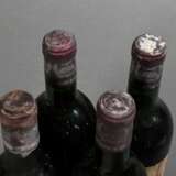 4 Flaschen 1971 Chateau Ferrière, Rotwein, Bordeaux, Margaux, 0,75l, 1x ls, 3x ts, durchgehend gute Kellerlagerung, Etiketten und Kapseln beschädigt - фото 5