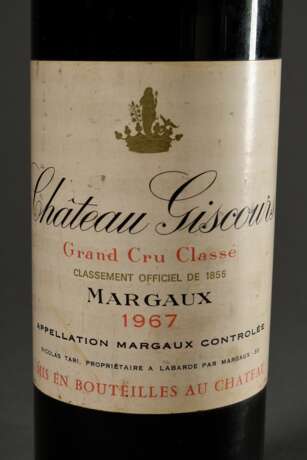Flasche 1967 Chateau Giscours, Grand Cru Classe, Margaux, Rotwein, Schlossabfüllung, 0,75l, in - photo 2