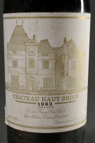Flasche 1983 Chauteau Haut Brion premier Grand Cru Classe, Rotwein, Pessac-Leognan, 0,75l, konstante Kellerlagerung - фото 2