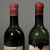2 Flaschen 1955 (?) Chateau Lafite Rothschild, premier grand cru classe, Rotwein, Bordeaux, Pauillac, 0,75l, ms - in, durchgehend gute Kellerlagerung, Etiketten und Kapseln beschädigt - photo 3