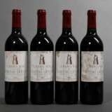 4 Flaschen 1992 Chateau Latour, pemier grand cru classe, Rotwein, Bordeaux, Pauillac, 0,75l, in, durchgehend gute Kellerlagerung, Etiketten und Kapseln beschädigt - фото 3