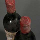 2 Flaschen 1970 Chateau Montrose, Rotwein, Bordeaux, Saint-Estephe, 0,75l, ms, durchgehend gute Kellerlagerung, Etiketten und Kapseln beschädigt - фото 4
