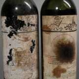 2 Flaschen 1955 Chateau Mouton Rothschild, Georges Braque, Rotwein, Bordeaux, Pauillac, 0,75l, ls/ms, durchgehend gute Kellerlagerung, Etiketten beschädigt - фото 2