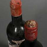 2 Flaschen 1955 Chateau Mouton Rothschild, Georges Braque, Rotwein, Bordeaux, Pauillac, 0,75l, ls/ms, durchgehend gute Kellerlagerung, Etiketten beschädigt - Foto 4