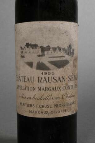 Flasche 1955 Chateau Rauzan-Segla, grand cru classe, Rotwein, Bordeaux, Margaux, 0,75l, ms, durchgehend gute Kellerlagerung, Etikett und Kapsel beschädigt - photo 2