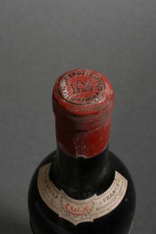 Flasche 1955 Chateau Rauzan-Segla, grand cru classe, Rotwein, Bordeaux, Margaux, 0,75l, ms, durchgehend gute Kellerlagerung, Etikett und Kapsel beschädigt - photo 4