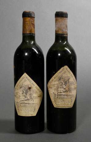 2 Flaschen 1955 Chateau Talbot, grand cru classe, Rotwein, Bordeaux, Saint Julien, 0,75l, ms, durchgehend gute Kellerlagerung, Etiketten und Kapseln beschädigt - photo 4