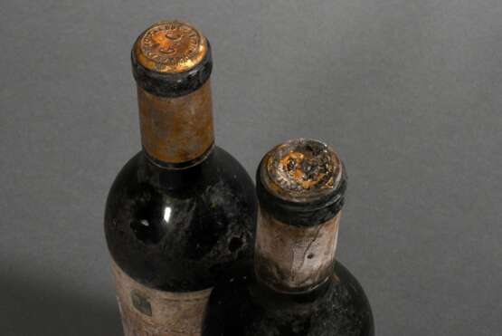 2 Flaschen 1955 Chateau Talbot, grand cru classe, Rotwein, Bordeaux, Saint Julien, 0,75l, ms, durchgehend gute Kellerlagerung, Etiketten und Kapseln beschädigt - photo 6