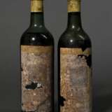 2 Flaschen 1955 Chateau Talbot, Rotwein, Bordeaux, Saint Julien, 0,75l, ms, durchgehend gute Kellerlagerung, Etiketten und Kapseln beschädigt - photo 1