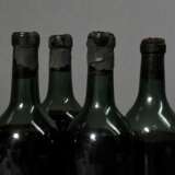 4 Flaschen 1950er (?), Rotwein, Bordeaux, 0,75l, hs-ts, durchgehend gute Kellerlagerung, Etiketten fehlen, Kapseln beschädigt - фото 2