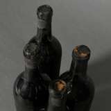 4 Flaschen 1950er (?), Rotwein, Bordeaux, 0,75l, hs-ts, durchgehend gute Kellerlagerung, Etiketten fehlen, Kapseln beschädigt - фото 3