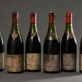 6 Flaschen 1953 Chambolle Musigny, Paul Bouchard & Cie., Rotwein, Burgund, 0,75l, ls - hs, durchgehend gute Kellerlagerung, Etiketten und Kapseln beschädigt - фото 1