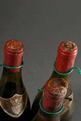 3 Flaschen 1949 Hospices de Beaune, Volnay, Rotwein, Burgund, 0,75l, ls - ms, durchgehend gute Kellerlagerung, Etiketten und Kapseln beschädigt - фото 5