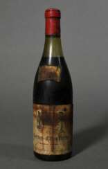 Flasche 1964 Gevrey Chambertin, G. L. Berthon, Rotwein, Burgund, Cote d´or, 0,75l, hs, durchgehend gute Kellerlagerung, Etikett und Kapsel beschädigt