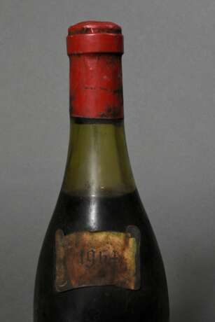 Flasche 1964 Gevrey Chambertin, G. L. Berthon, Rotwein, Burgund, Cote d´or, 0,75l, hs, durchgehend gute Kellerlagerung, Etikett und Kapsel beschädigt - Foto 3