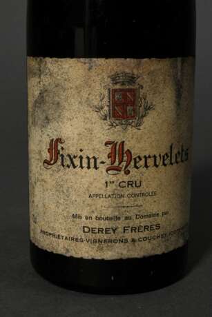 Flasche 1978 Fixin-Merveletes, premier Cru, Derey Freres, Rotwein, Burgund, Cote d´or, 0,75l, in, durchgehend gute Kellerlagerung, Etikett und Kapsel beschädigt - Foto 2