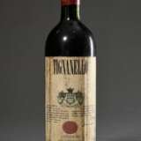 Flasche 1988 Tignanello Antinori, Italien, Toscana, Rotwein, 0,75l, ts, durchgehend gute Kellerlagerung, Etikett und Kapsel beschädigt - Foto 1