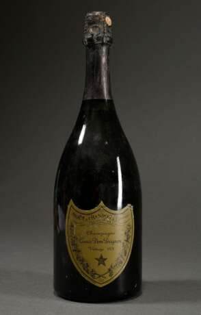 Flasche 1978 Moet & Chandon Champagner, Cuvee Dom Perignon Vintage, Epernay, 0,75l, Etikett und Kapsel etwas beschädigt - Foto 1