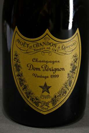 Flasche 1999 Moet & Chandon Champagner, Cuvee Dom Perignon Vintage, Epernay, 0,75l, Original Kasten, konstante Kellerlagerung - фото 3