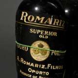 3 Diverse Flaschen Portwein, wohl 1960er Jahre, Romariz, Porto, nummeriert, Erzeuger Abfüllung, 0,75l, in, durchgehend gute Kellerlagerung, Etiketten und Kapseln beschädigt. 1 Etikett fehlt - фото 3