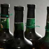 4 Flaschen Portwein, ohne Jahr, Ferreira Port white, (AAF Prägung auf Glas), Porto, Abfüllung wohl in den 60er Jahren, nummeriert, durch Erzeuger, 0,75l, in, durchgehend gute Kellerlagerung, Etiketten und Kapseln beschädigt - photo 6