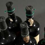 5 Flaschen Portwein, ohne Jahr, Ferreira Port white, (AAF Prägung auf Glas), Porto, Abfüllung wohl in den 60er Jahren, nummeriert, durch Erzeuger, 0,75l, in, durchgehend gute Kellerlagerung, Etiketten und Kapseln beschädigt - Foto 7