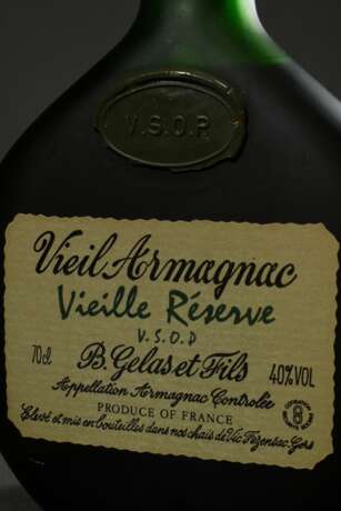 Flasche Armagnac ohne Jahr, Armagnac vieille Reserve vsop, Gascogne, 0,7l - фото 3