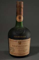 Flasche &quot;Couvoisier Napoleon&quot;, limitierte Ausgabe 40er Jahre, Stempel, Cognac, Frankreich, 0,7l, Etikett und Kapsel etwas beschädigt
