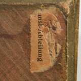 Schütz (oder Schüz), Christian Georg (1718-1791) "Rheinische Flußlandschaft" 1785, Öl/Holz, u. sign./dat., Prunkrahmen (leicht berieben), 26,5x36,8cm (m.R. 42x52cm), Craquelé - фото 6