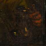 Unbekannter Künstler des 17./18Jh. "Weintrinker", in der Art von Frans Hals (1585-1666), Öl/Holz, 23x17,5cm (m.R. 26,5x21cm), Defekte der Maloberfläche, verschmutzt - photo 5