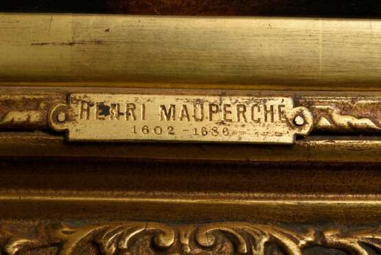 2 Mauperché, Henri (1602-1686) zugeschrieben "Lesendes Mädchen" und "Musizierender Jüngling", Öl/Holz, Prunkrahmen, 31,3x24,5cm (m.R. 52x45,5cm), Maloberfläche verschmutzt, alter Wärmeschaden, Craquelé - фото 3