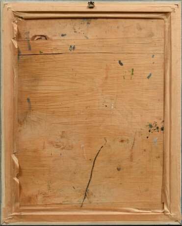 Tesdorpf-Edens, Ilse (1892-1966) "Blumenstillleben in Vase", Öl/Holz, u.l. sign., 41,4x32,2cm (m.R. 46,7x37,8cm), Platte rissig - Foto 5