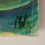 Pfeiffer Watenphul, Max (1896-1976) "Lesende Dame", verso "Landschaft" 1915, Aquarell/Bleistift, monogr./1x dat., schwebend gerahmt, 34,7x26,2cm (m.R. 54x44cm), Kleberreste, leichte Altersspuren - фото 5