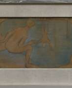 Обзор. Hofmann, Ludwig von (1861-1945) &quot;Am Teich&quot;, Pastell/Papier auf Karton kaschiert, u.l. sign., BM 23,2x40,6cm (m.R. 38x55,6cm), Defekte