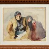 Luksch-Makowsky, Elena (1878-1967) "Russische Bäuerin", Aquarell/Papier auf Pappe montiert, o.r. bez., 17,5x22,2cm (m.R. 25,5x30,2cm), kleine Defekte - photo 2