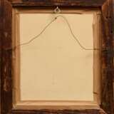 Unbekannter Künstler um 1770 "Herrenportrait sitzend im Profil mit Perücke", Gouache/Aquarell, vergoldeter Rahmen mit breiter Hohlkehle, 28,5x25,5cm (m.R. 39,3x35,3cm), kleine Defekte der Maloberfläche - Foto 4