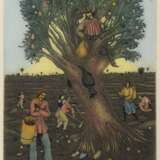 Brauer, Arik (1929-2021) „Ein Baum für vielerlei Früchte“, Farbradierung, 60/250, u. sign./betit./num., schmale Berliner Leiste, PM 34,3x23cm (m.R. 65x50cm), min. fleckig - фото 1