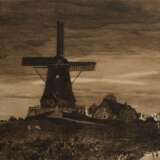 Ende, Hans am (1864-1918) "Die Mühle" 1894, Radierung, u. bez./betit., BM 42x75,8cm (m.R. 60x90cm), leicht fleckig und vergilbt - photo 1