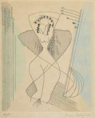 Man Ray (1890-1976) „Pour Crevel“ 1965, Farbradierung/Japanpapier, IX/X, u. sign./num./dat., PM 21x17,5cm (m.R. 38,7x28,2cm), lichtrandig, Provenienz: Slg. Karin Szekessy u. Paul Wunderlich/Hbg.
