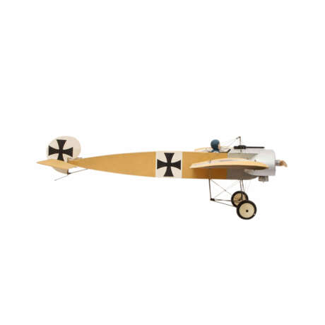 Modell des deutsches Jagdflugzeuges "Fokker E.III" aus dem 1. Weltkrieg, - photo 4