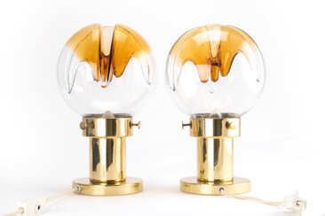 Kaiser Leuchten, Paar italienische Tischleuchten, Entwurf von Toni Zuccheri