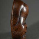 Masken Netsuke "Okame", Holz, schöne Alterspatina, 19.Jh., 5x4cm, Gebrauchsspuren - фото 5