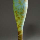 Barz Jugendstil Vase "Wysteria" in blau-grün-braunem Überfangglas, schlanke Balusterform auf breitem Rundfuß, H. 35,5cm, Ø 11,5cm - фото 2
