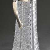 Großer konisch zulaufender Kristall Krug im Baccarat Schliff mit Silber 800 Montierung, H. 33cm, um 1900, Deckel verloren - фото 6