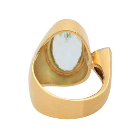 Ring mit einem Aquamarin, ca. 8,3 ct, - Foto 4