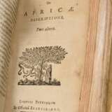 2 Diverse Bücher: Ioannis Leonis Africani "Africae descriptio IX lib. absoluta" und "Publii Terentii Carthaginiesis Afri comoediae sex/Adelphorum", je 2 Bände in einem Band, Pergamenteinband, Exlibris "Bibliothek Hammer, St… - фото 6