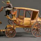 17 Elastolin Figuren "Wilder Western", u.a.: 2 Planwagen (Zwei- und Vierspänner), 4 Cowboys, 5 Indianer, Tipi, Lagerfeuer, Marterpfahl, bespielt - фото 8