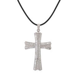 Kreuz mit zahlreichen Diamanten, ca. 1,19 ct