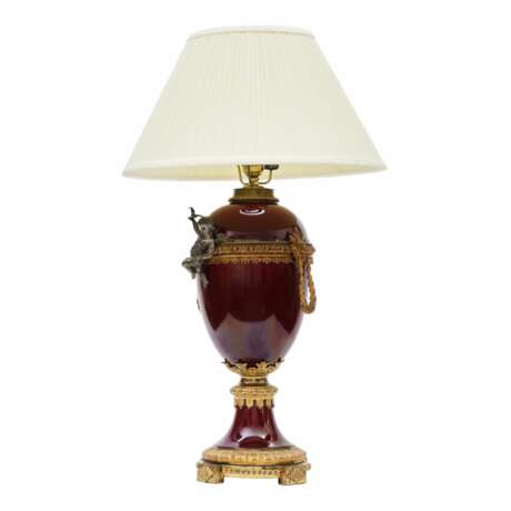 Lampe de table en porcelaine. Metall Napoleon III 72 - Foto 2